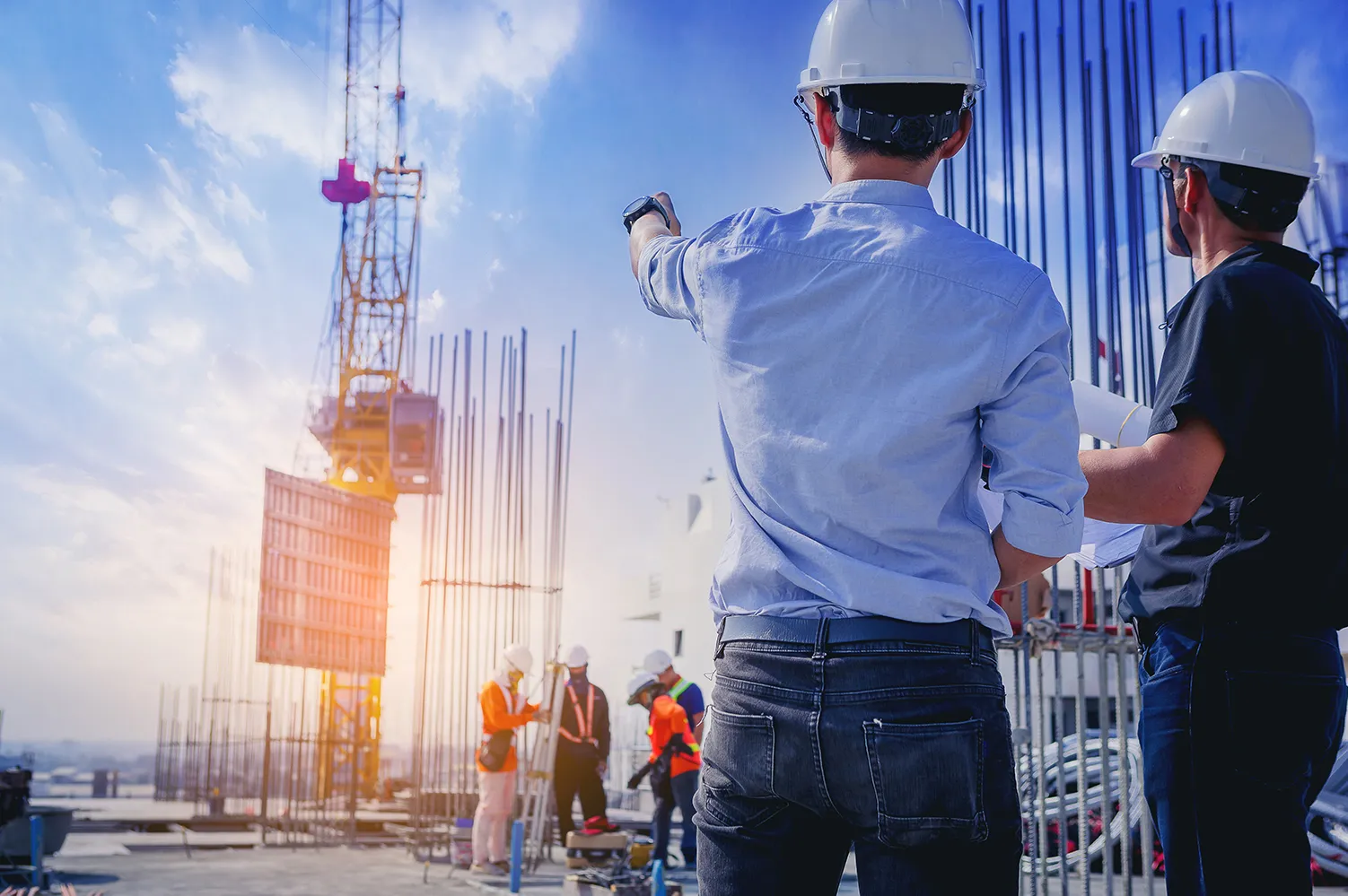 Baustelle des BAM Bauunternehmens
