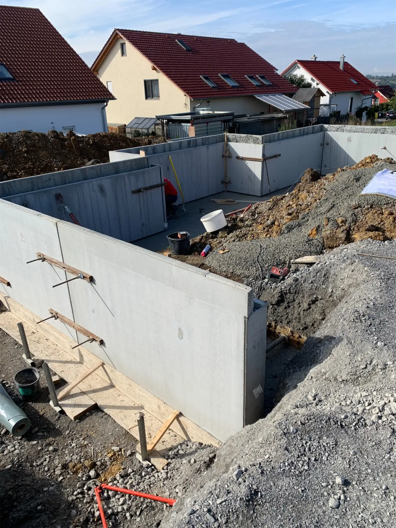 Baustelle des BAM Bauunternehmens