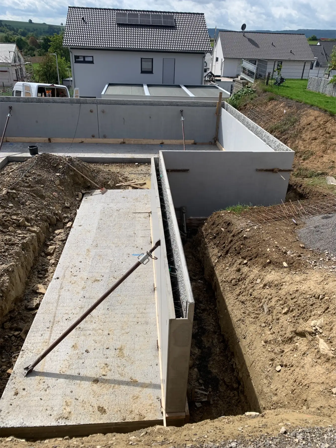 Baustelle des BAM Bauunternehmens