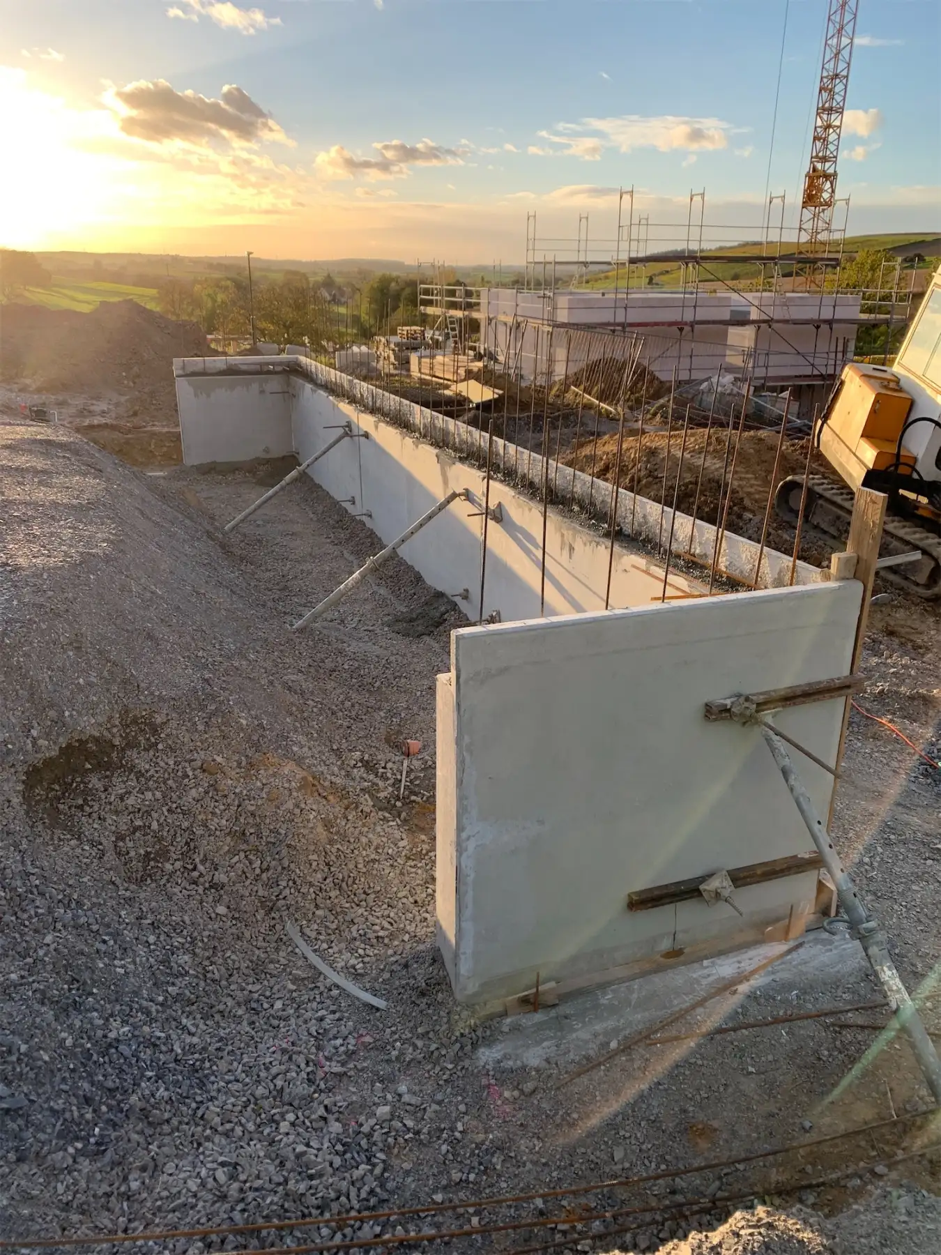 Baustelle des BAM Bauunternehmens