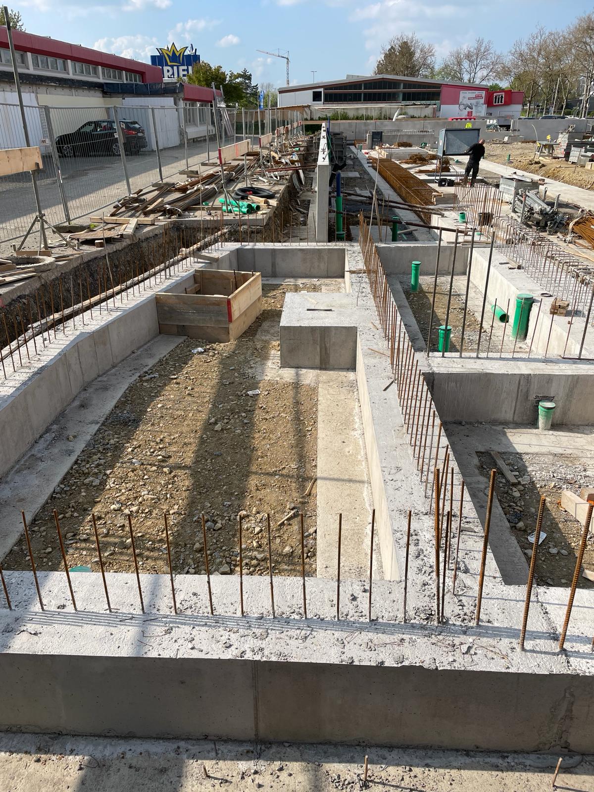 Baustelle des BAM Bauunternehmens