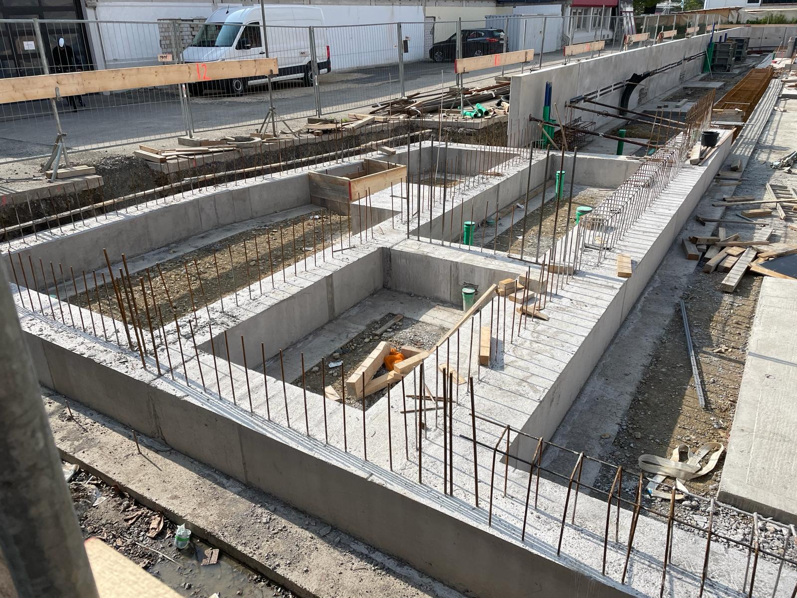 Baustelle des BAM Bauunternehmens