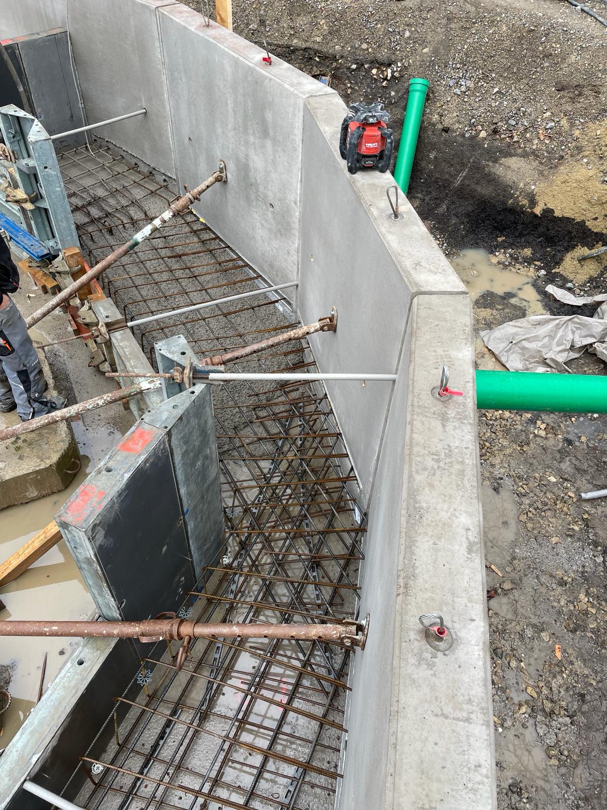 Baustelle des BAM Bauunternehmens