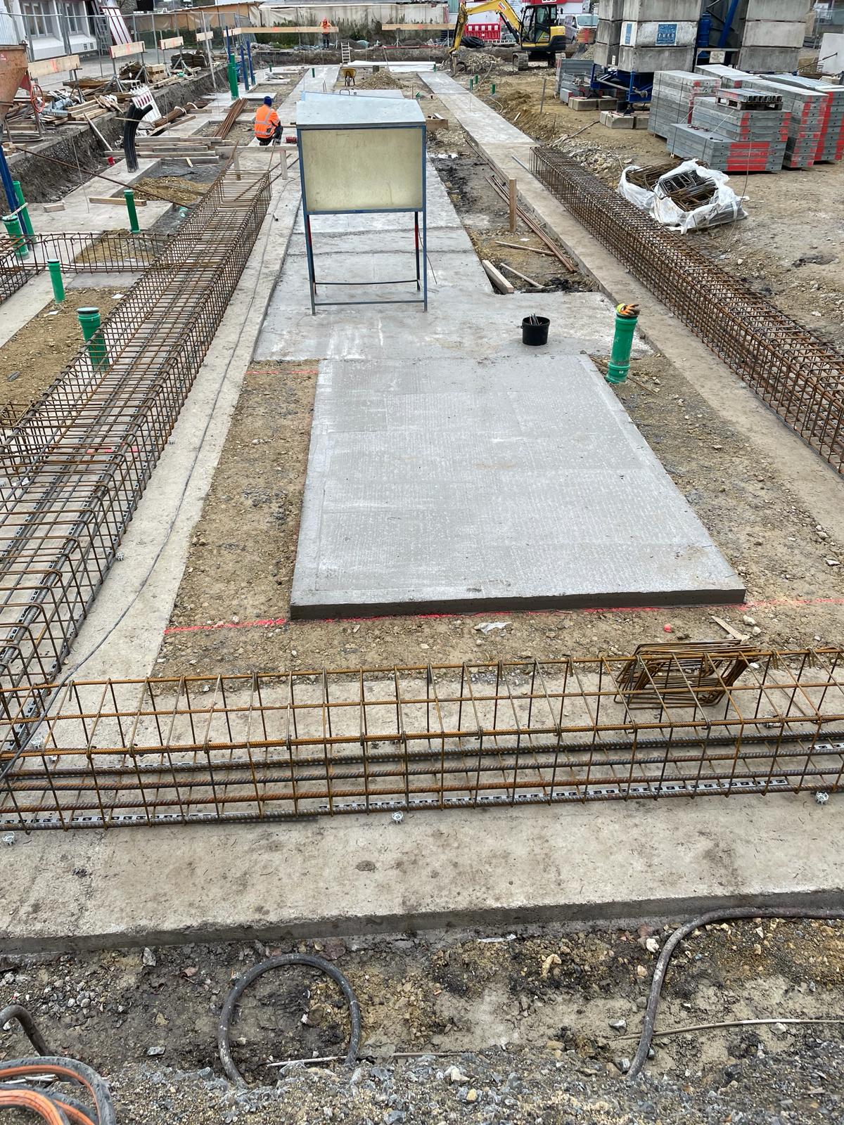Baustelle des BAM Bauunternehmens