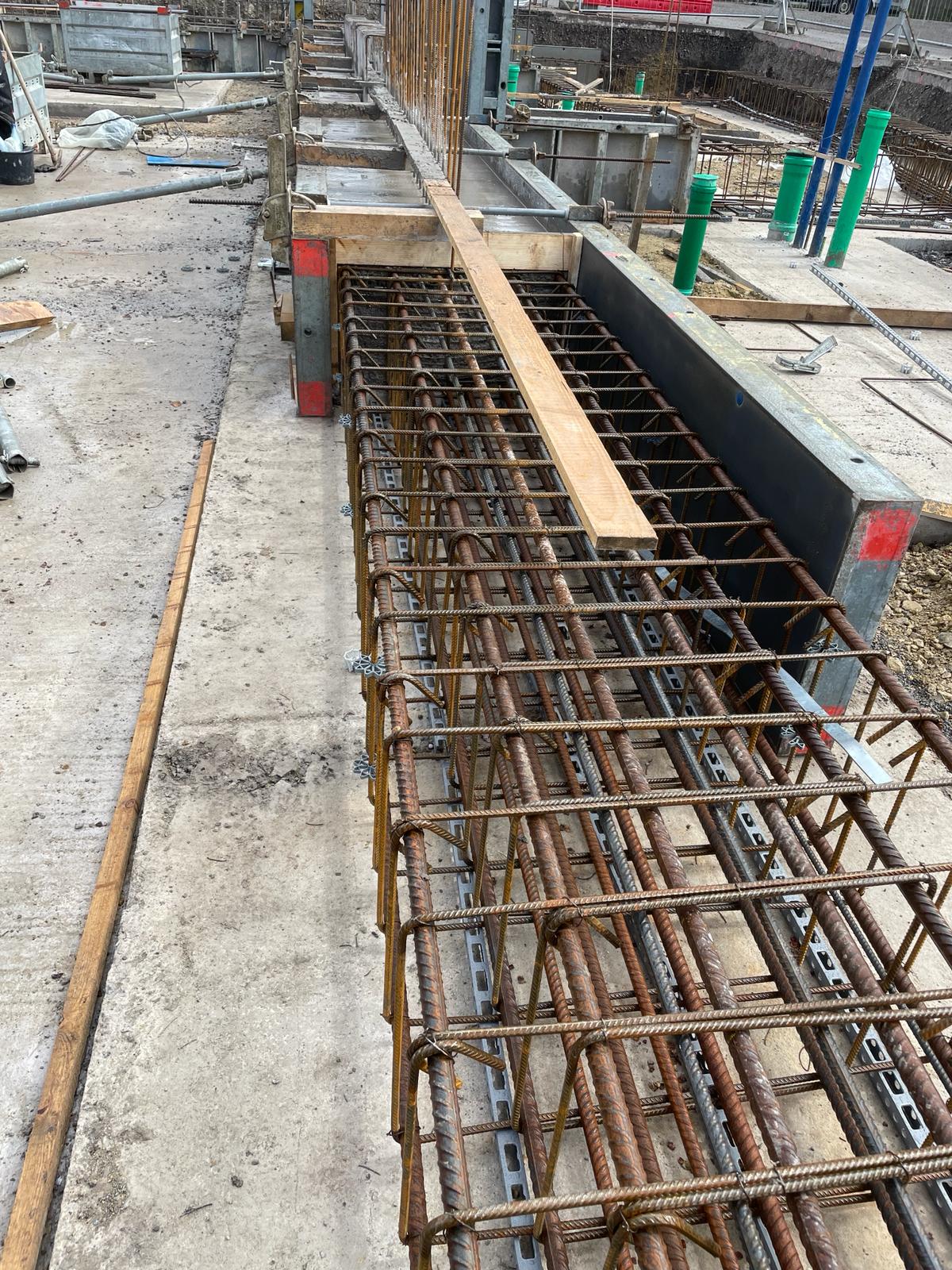 Baustelle des BAM Bauunternehmens