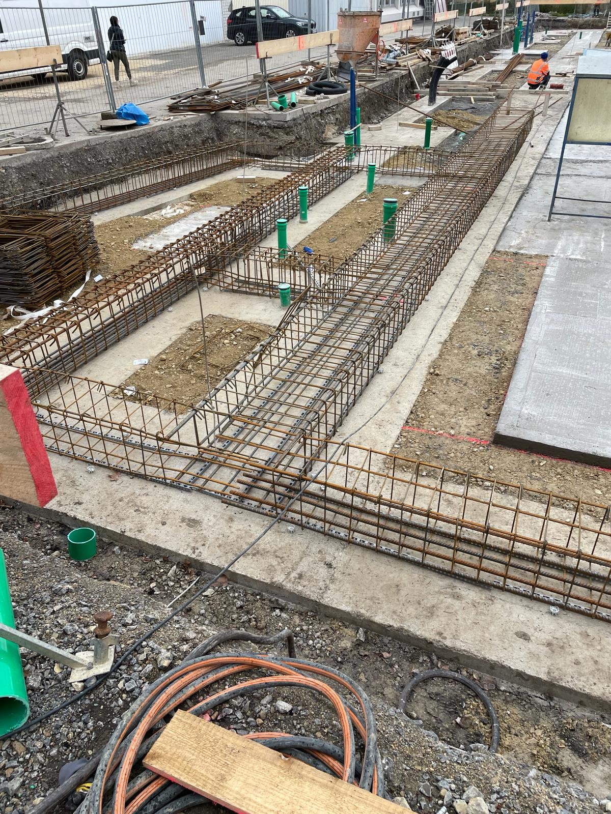 Baustelle des BAM Bauunternehmens