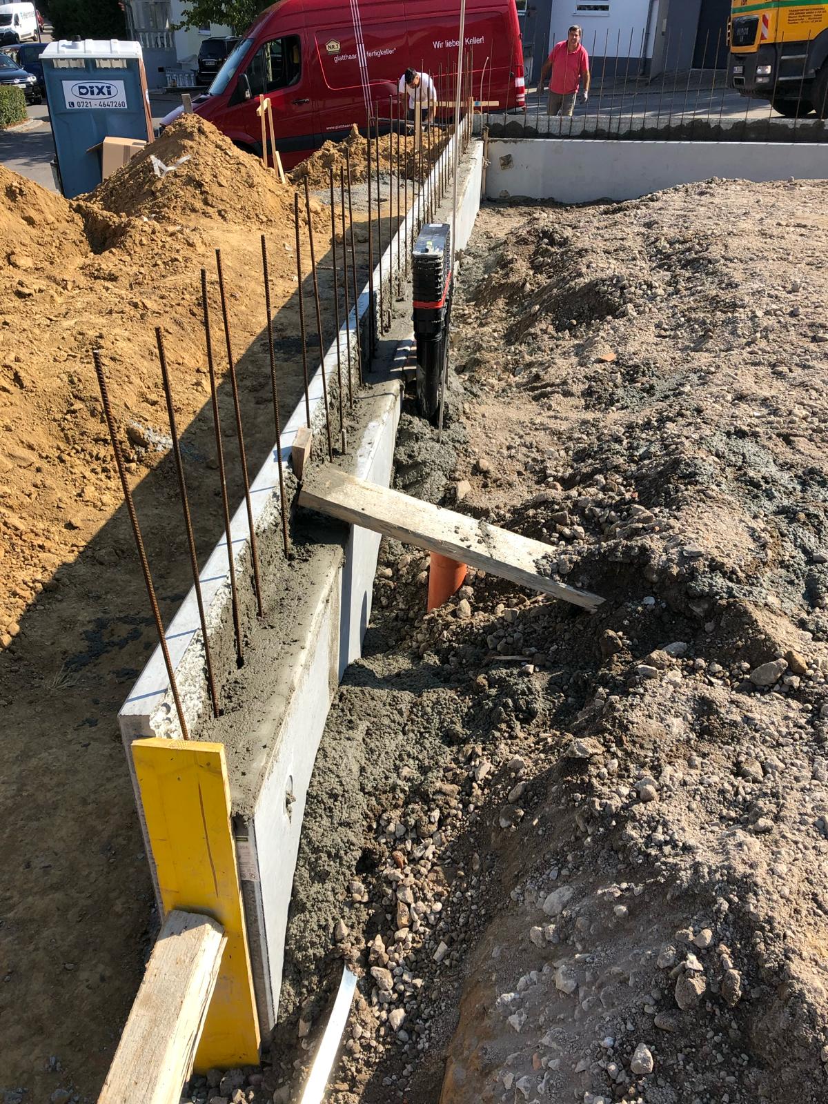 Baustelle des BAM Bauunternehmens