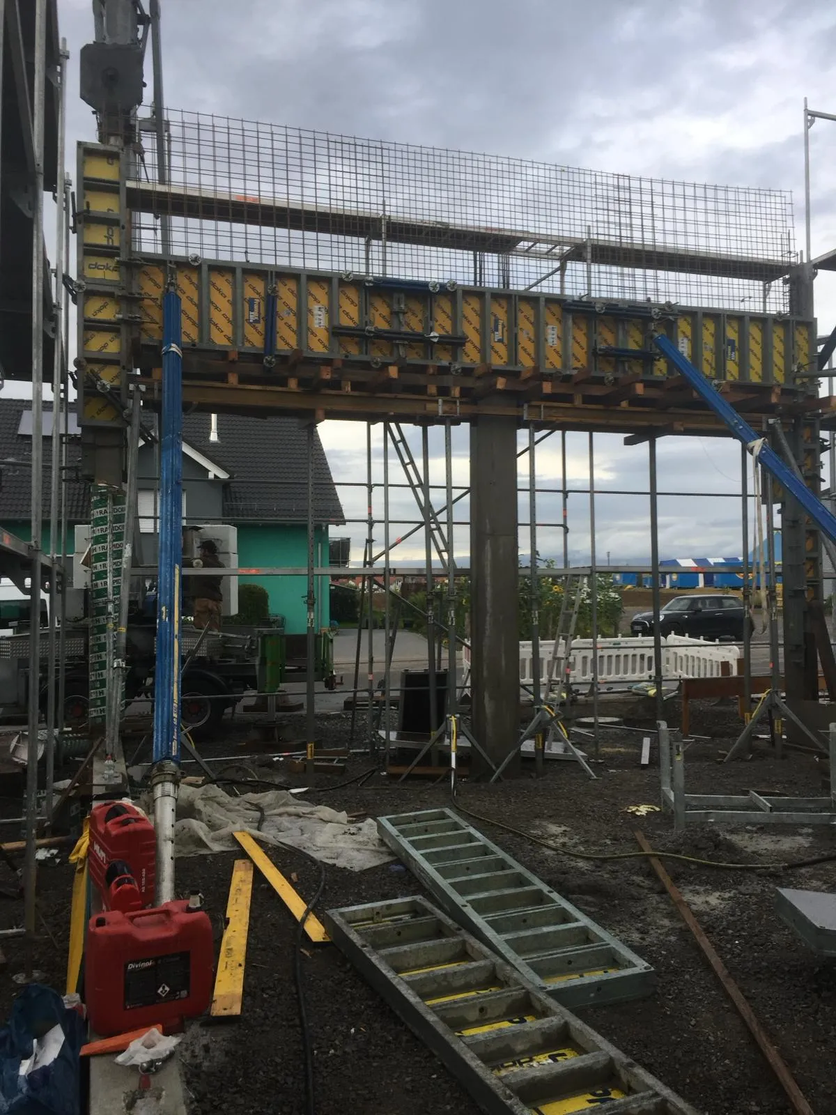 Baustelle des BAM Bauunternehmens
