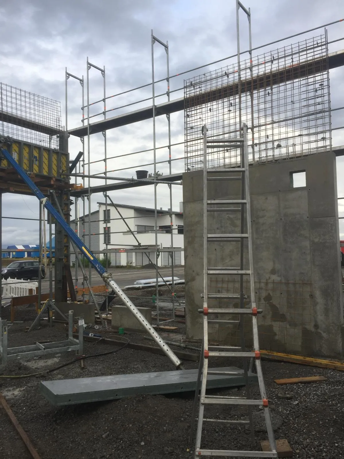 Baustelle des BAM Bauunternehmens