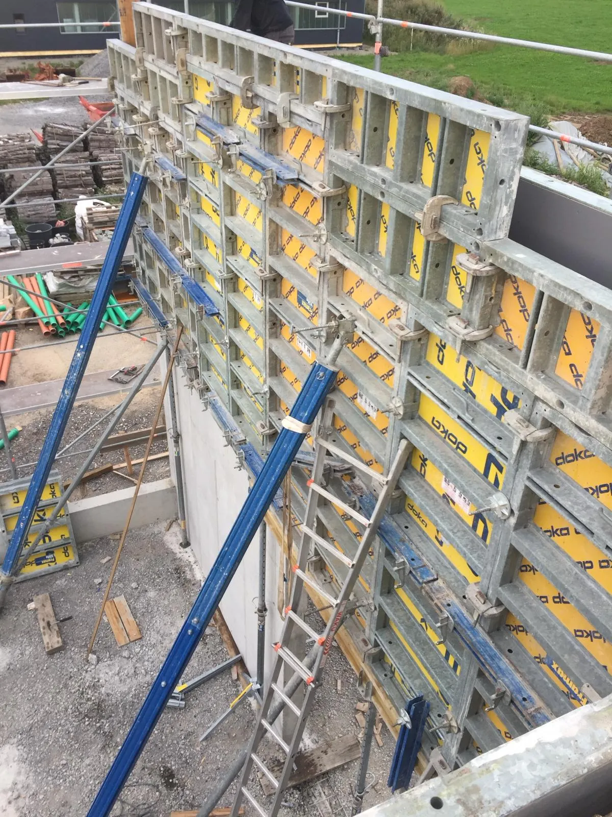 Baustelle des BAM Bauunternehmens