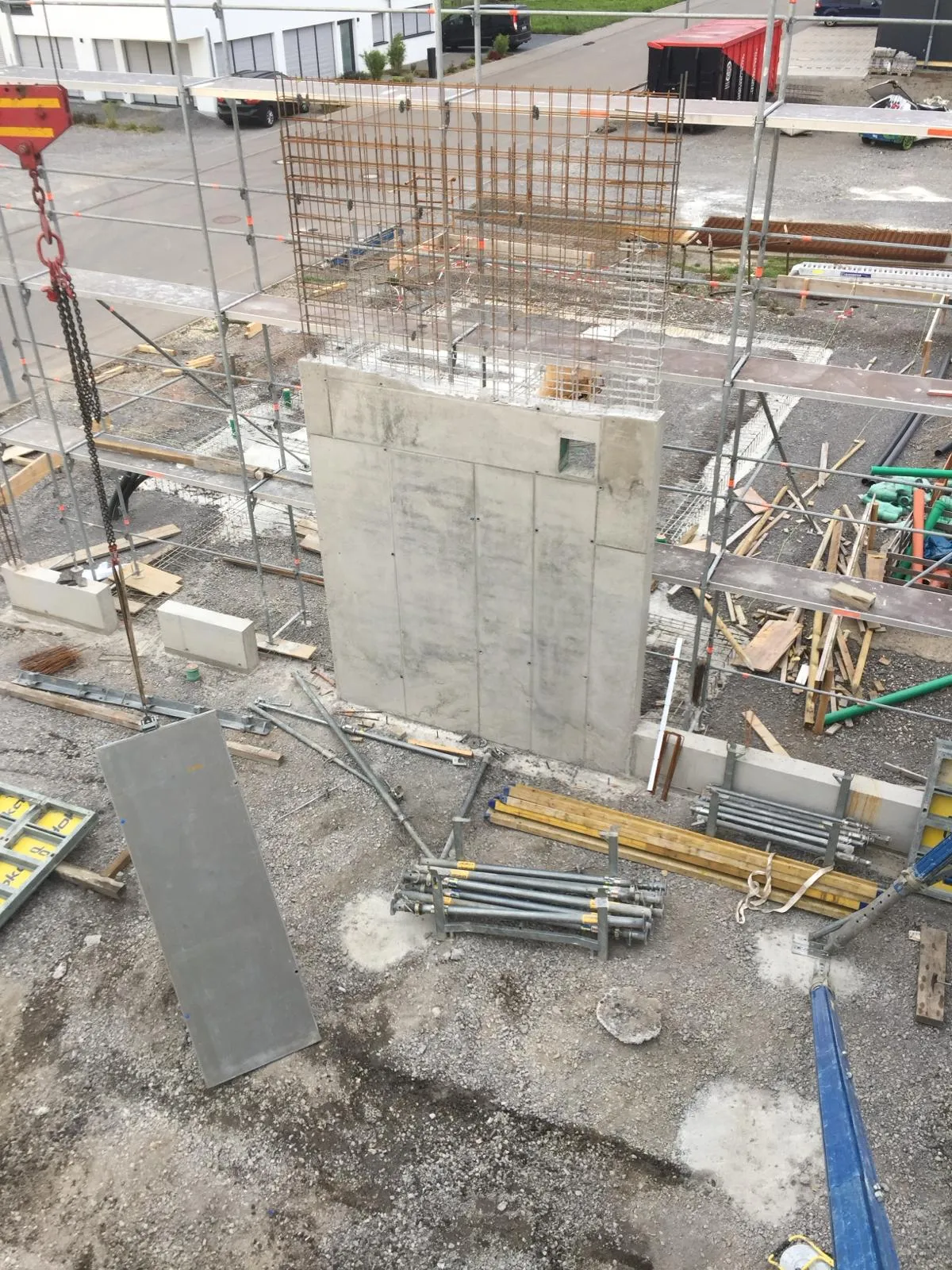 Baustelle des BAM Bauunternehmens