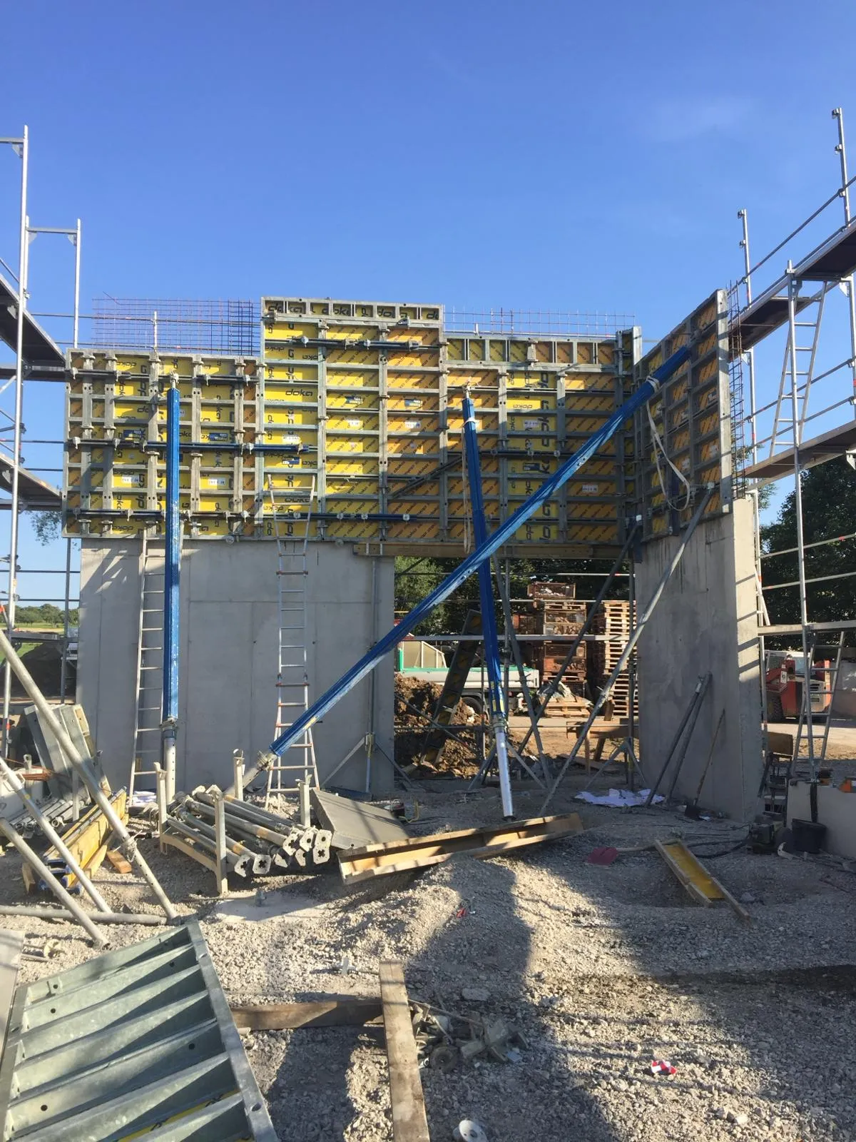 Baustelle des BAM Bauunternehmens