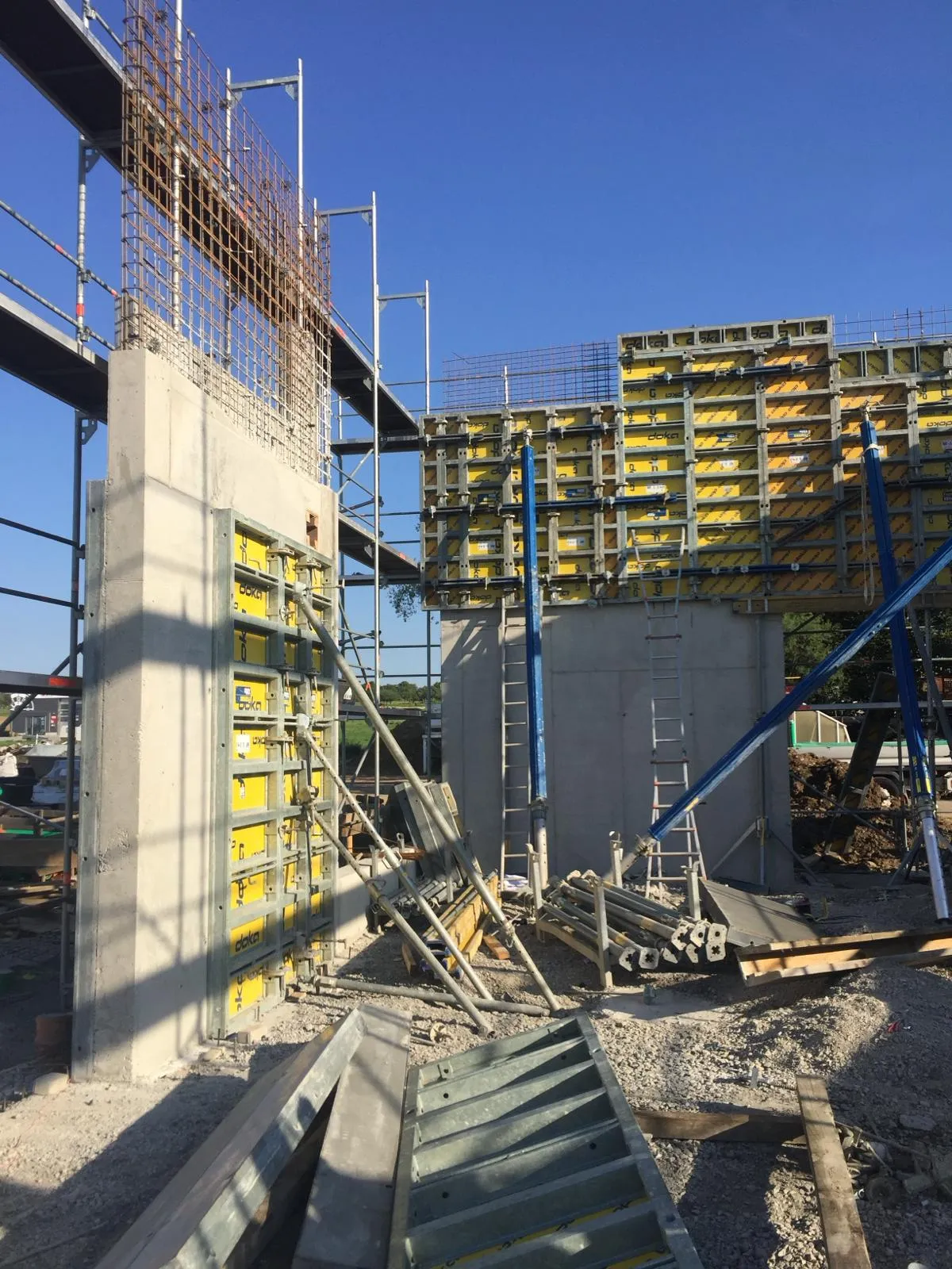 Baustelle des BAM Bauunternehmens