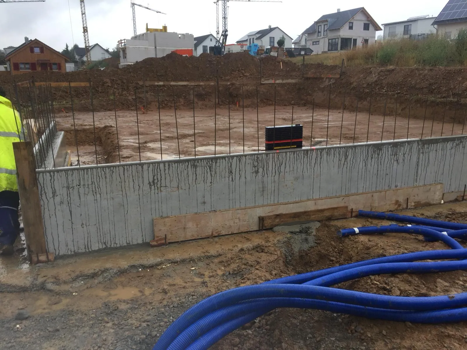 Baustelle des BAM Bauunternehmens