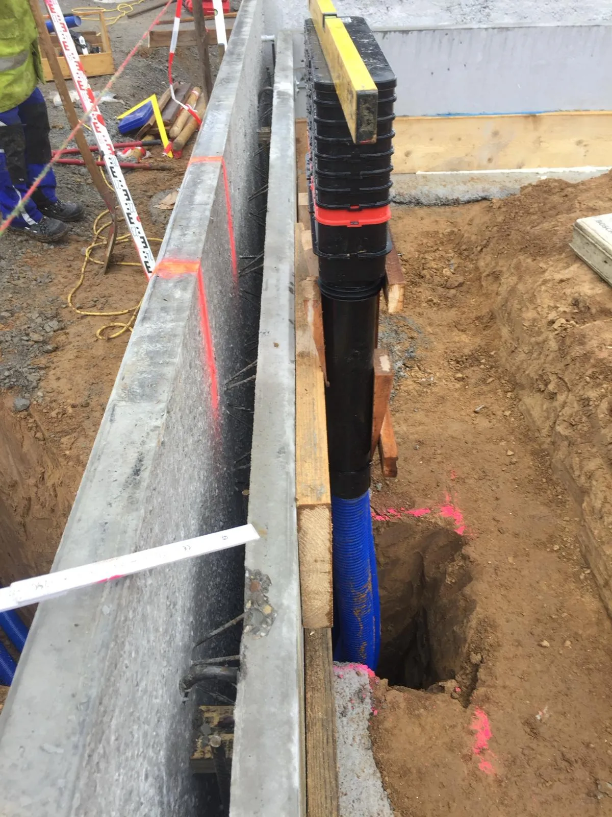 Baustelle des BAM Bauunternehmens