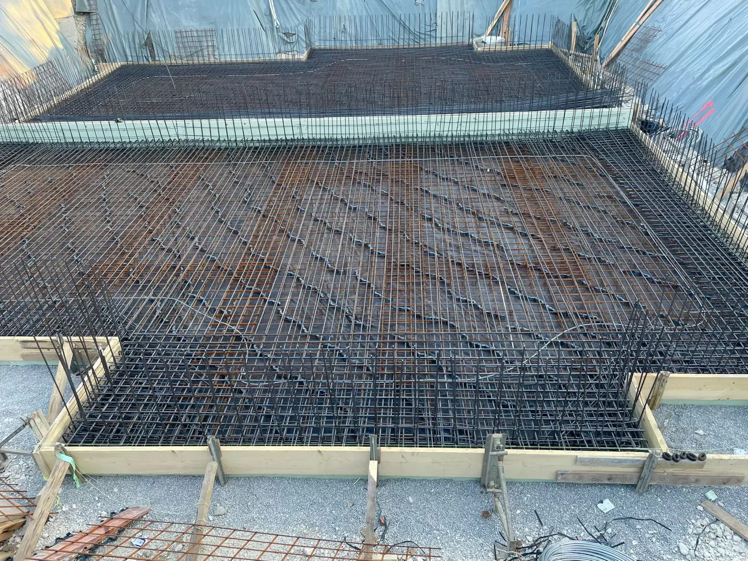 Baustelle des BAM Bauunternehmens