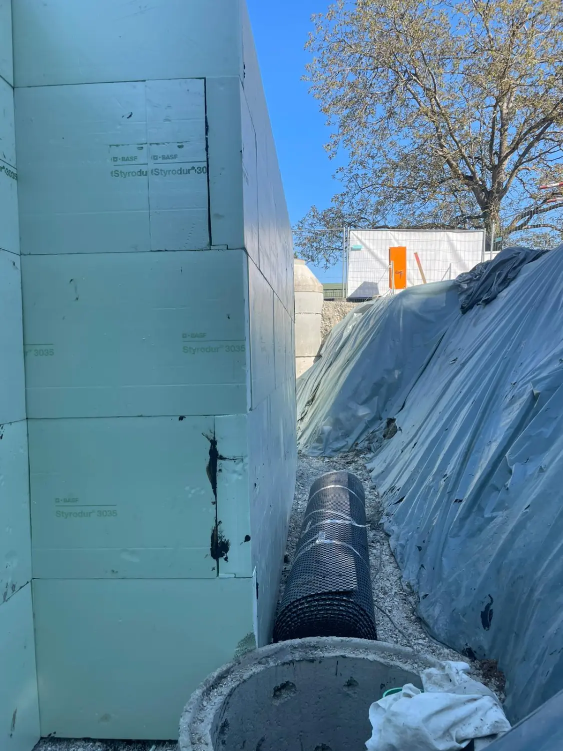 Baustelle des BAM Bauunternehmens